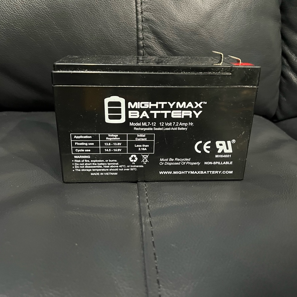 UPS Battery back up/ Alarm system replacement battery